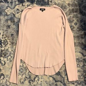 Long sleeve ribbed express sweater
